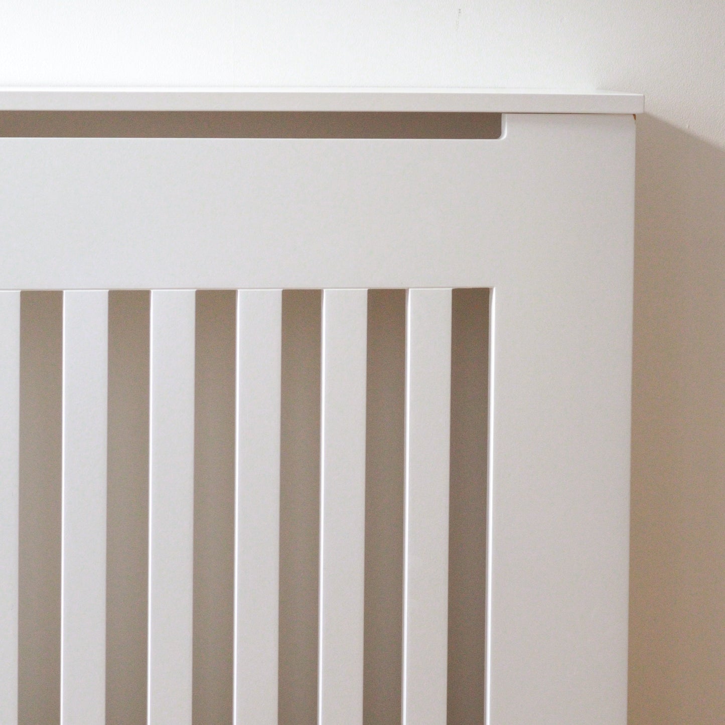 Custom Sized Radiator Cover: Wide Gap Vertical Slats - 81 cm by 15 cm by 90 cm