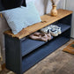 Wooden Shoe Storage Bench Narrow - 88 cm by 22 cm by 45 cm