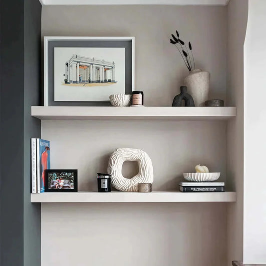 Paintable Alcove Floating Shelves - 87.5 cm by 29 cm