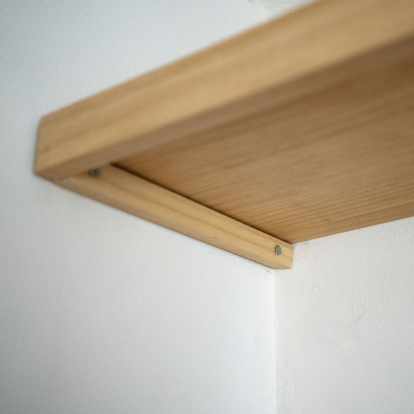 Solid Wood Alcove Floating Shelves - 168 cm by 26 cm