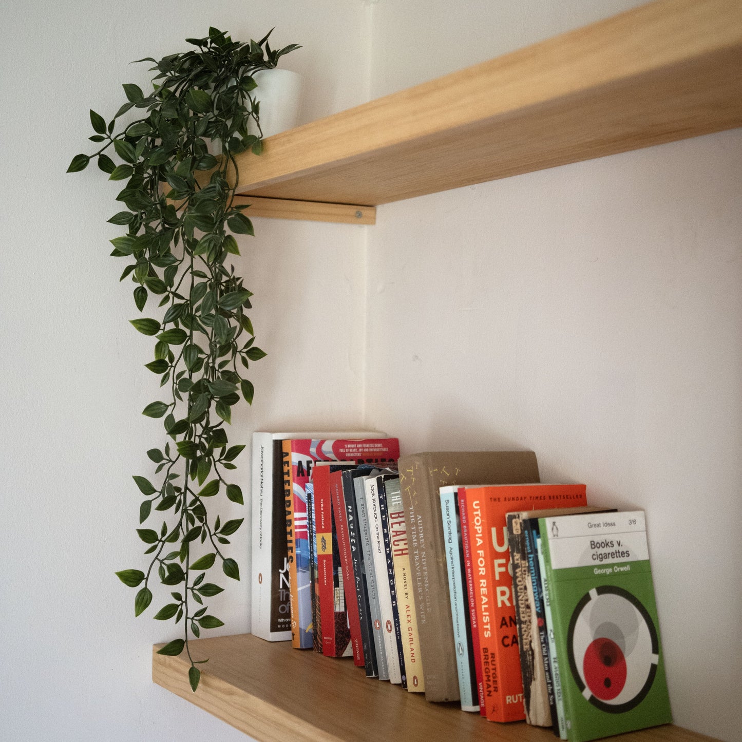 Solid Wood Alcove Floating Shelves - 70 cm by 20 cm