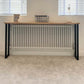 Rustic Radiator Cover with Box Legs - 150 cm by 15 cm