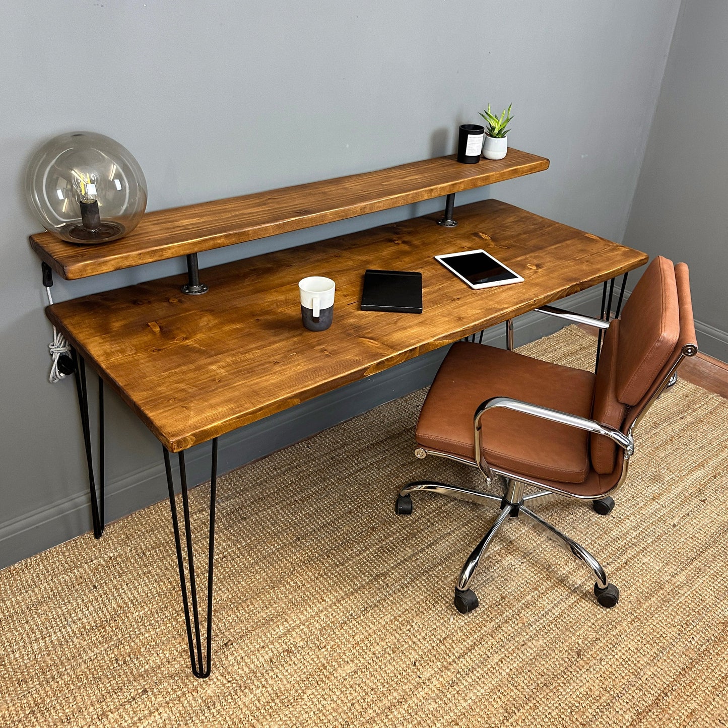 Solid Wood Desk - Custom Sized - 105 cm by 66 cm