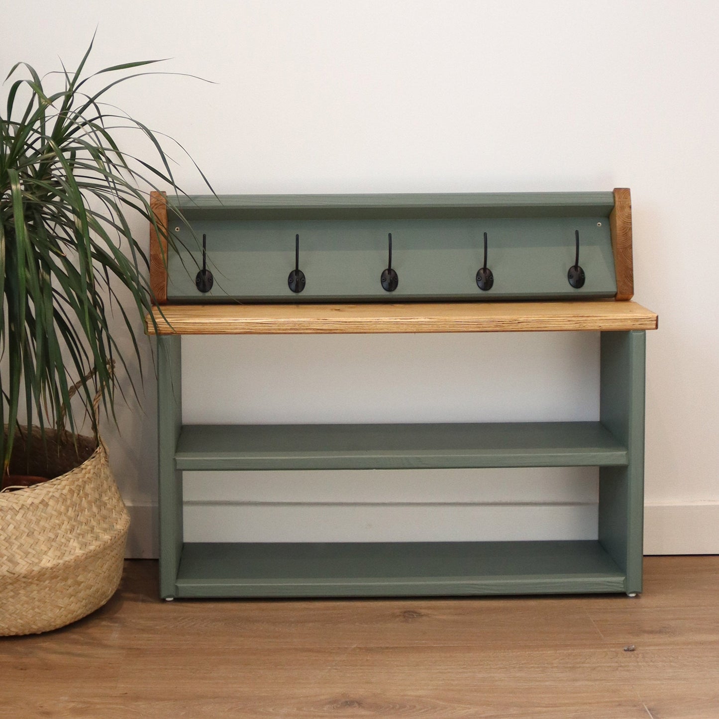 Coat Hook and Shoe Rack Storage Narrow - 100 cm by 22 cm by 55 cm