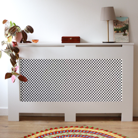 Custom Sized Radiator Cover: Diamond Front - 200 cm by 15 cm by 61 cm