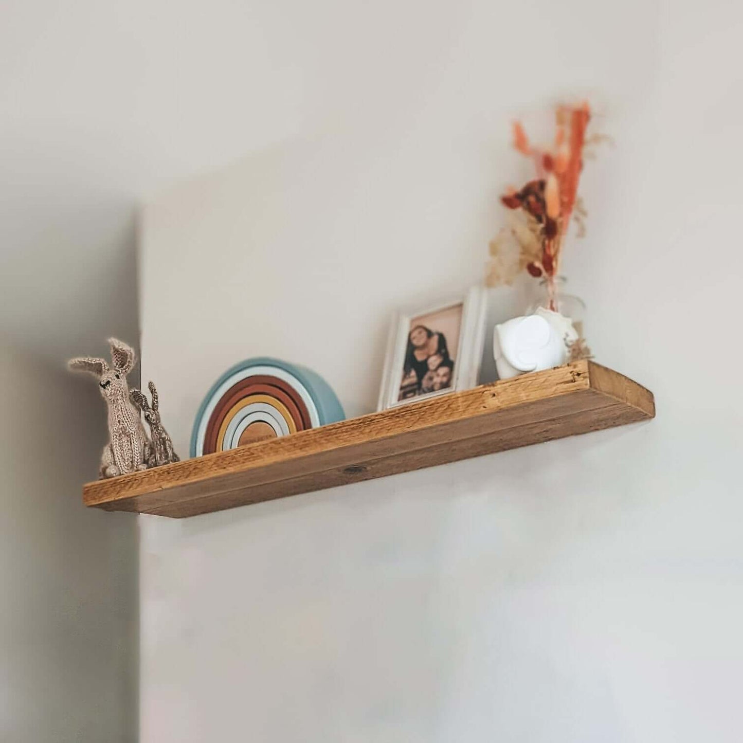 Solid Wood Floating Shelves - 110 cm by 15 cm