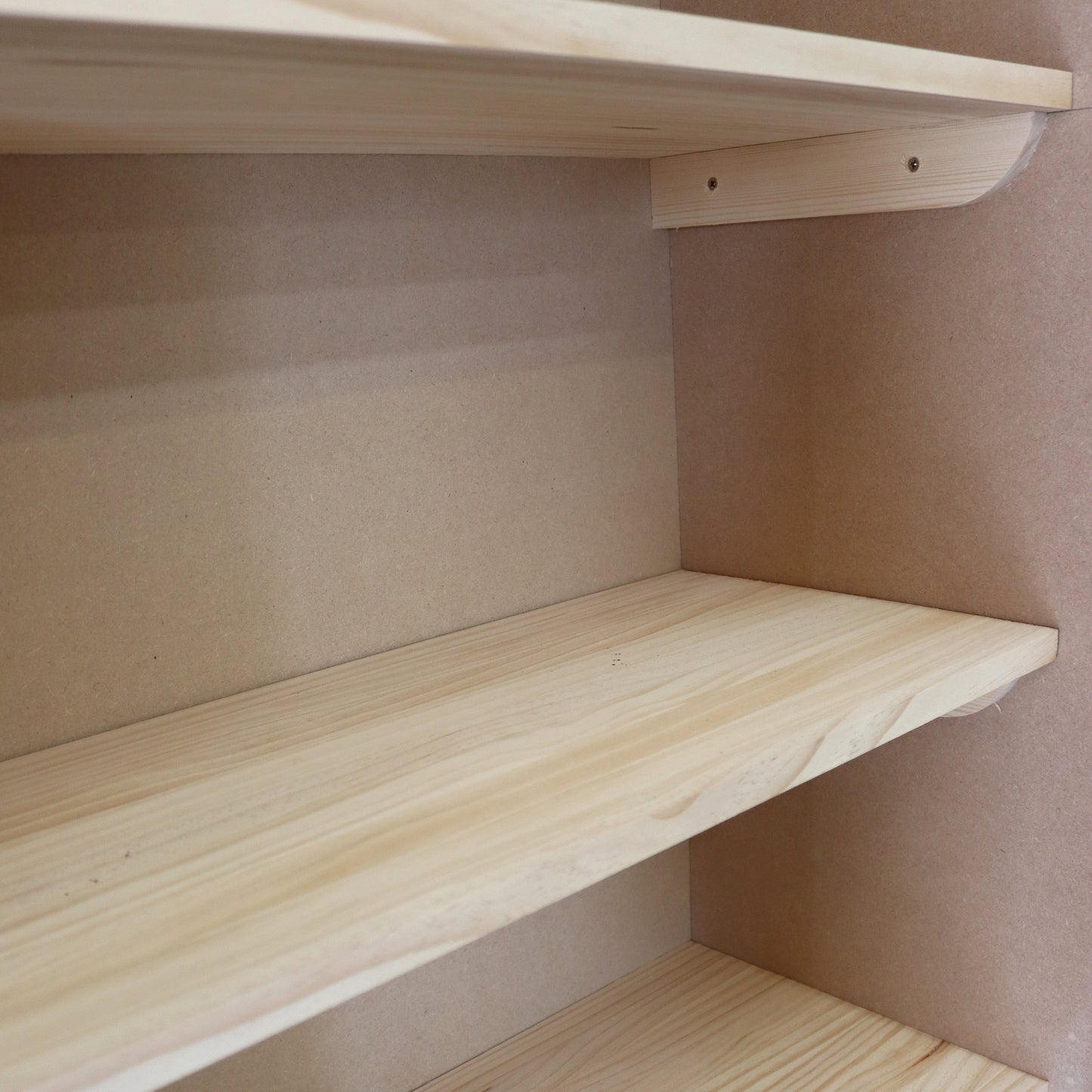 Solid Pinewood Pantry Shelves