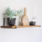 Thin Rustic Shelves with Brackets - 61 cm by 20 cm