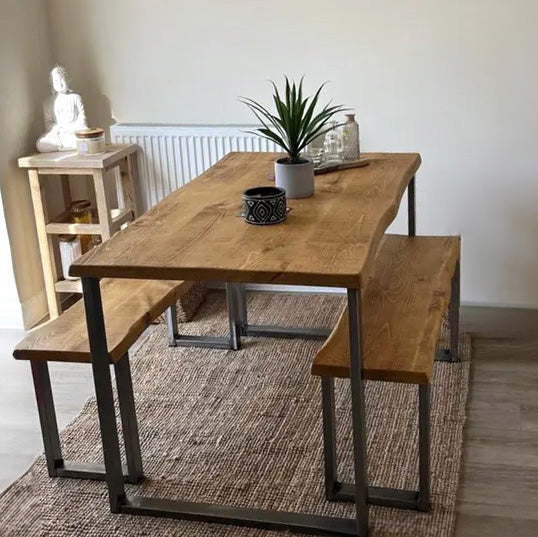 Custom Industrial Style Dining Table