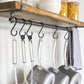 Rustic Scaffold Shelves with Utensil Rack - 115 cm by 15 cm