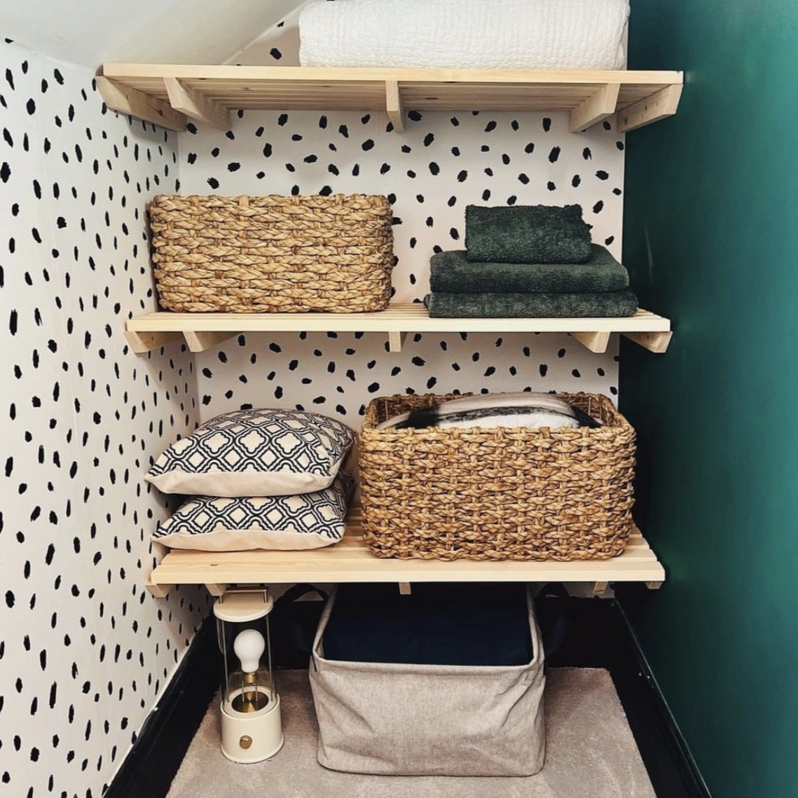 Airing Cupboard Wooden Slatted Shelves 30 cm by 15 cm